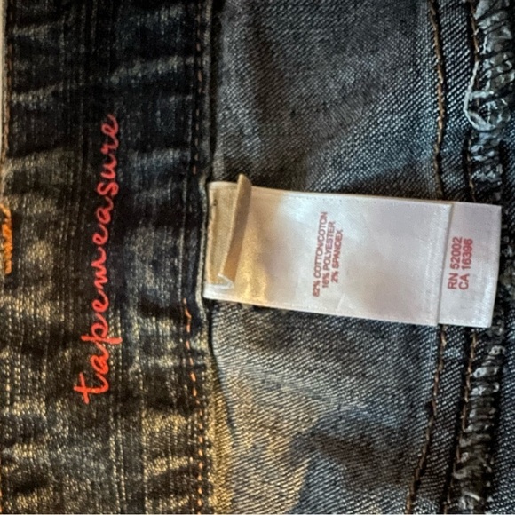 Vintage Tapemeasure Size 10 Straight Leg Blue Denim High Rise Jeans - Picture 10 of 14